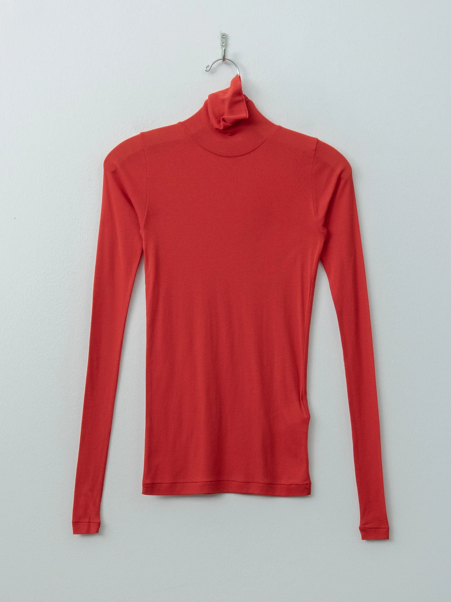 Super High Gauge Sheer Rib Turtle Neck L/S Tee (4 Colors) - 1