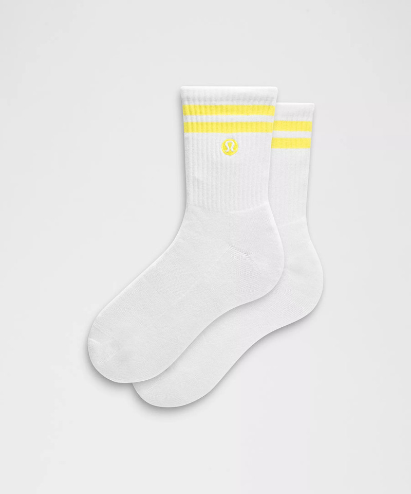 Unisex Daily Essential Quarter Socks *Stripe 1