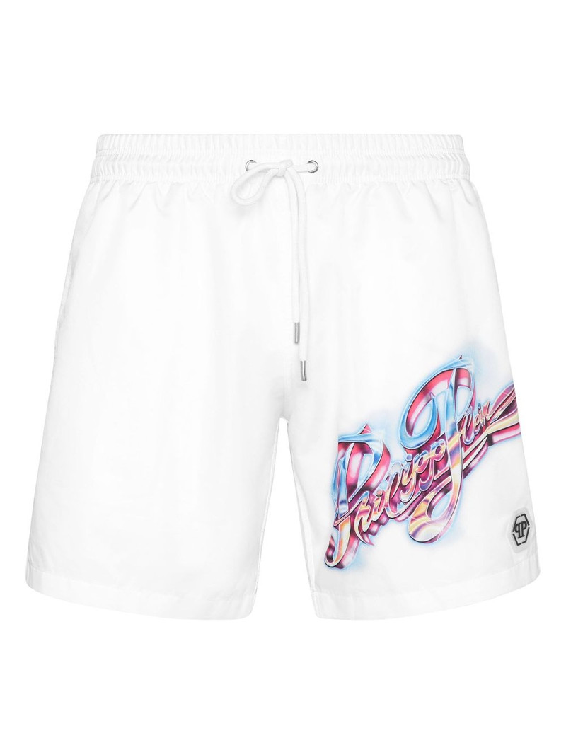 printed swim shorts 1