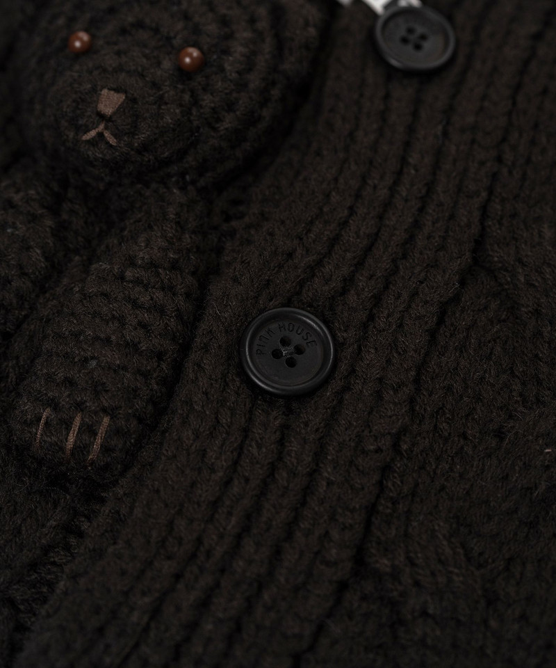 "PINK HOUSE x MMY" Bear Motif Knit Cardigan 23