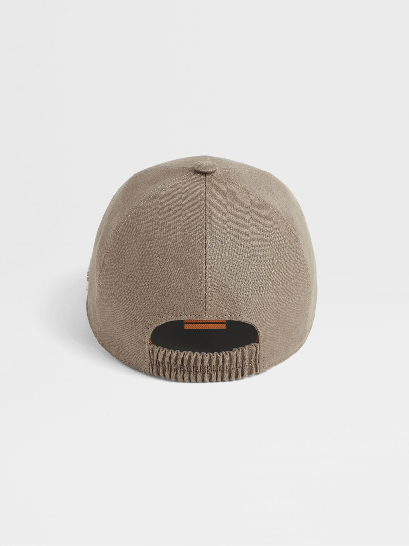 LIGHT BROWN OASI LINO BASEBALL CAP 3