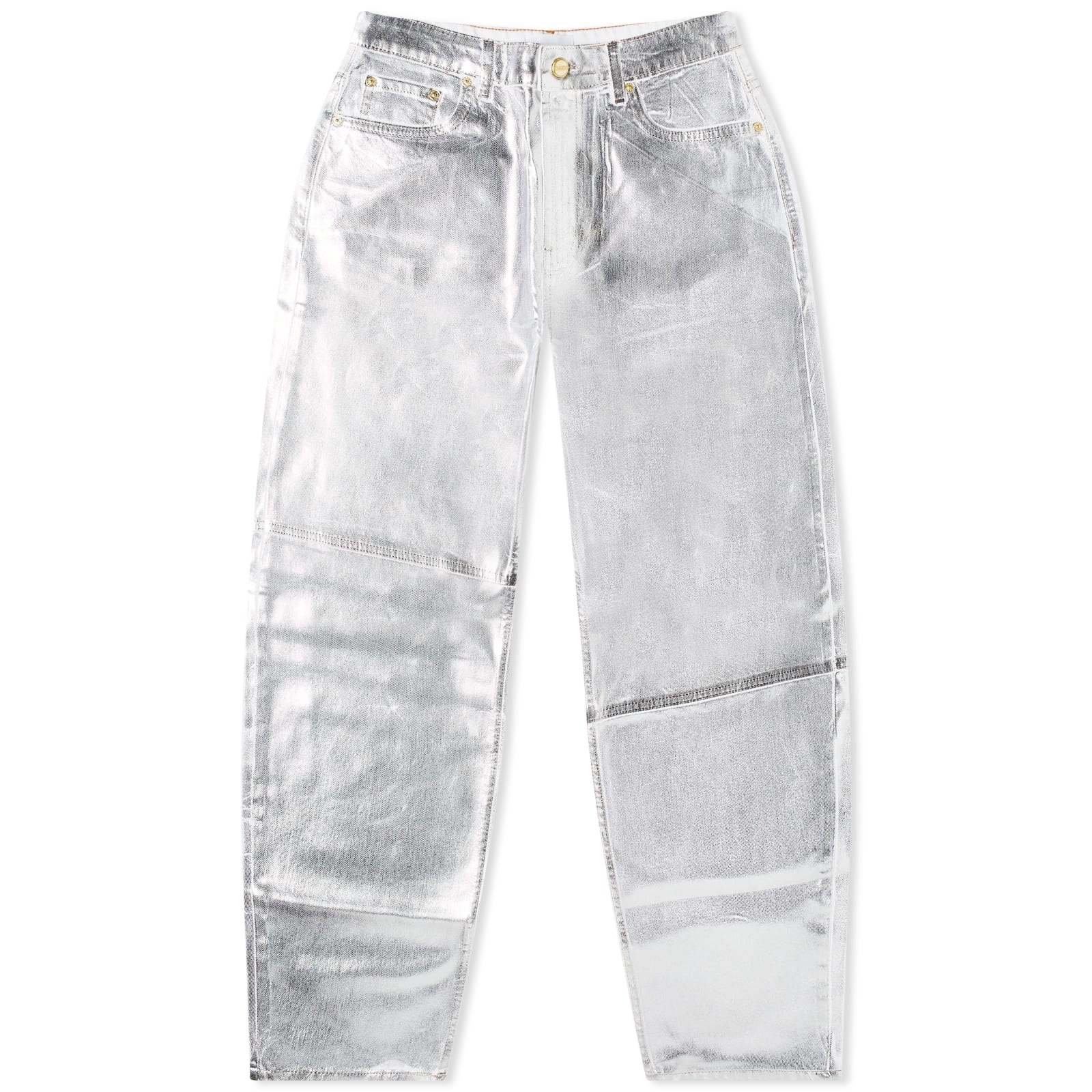 GANNI Foil Denim Stary Jeans - 1