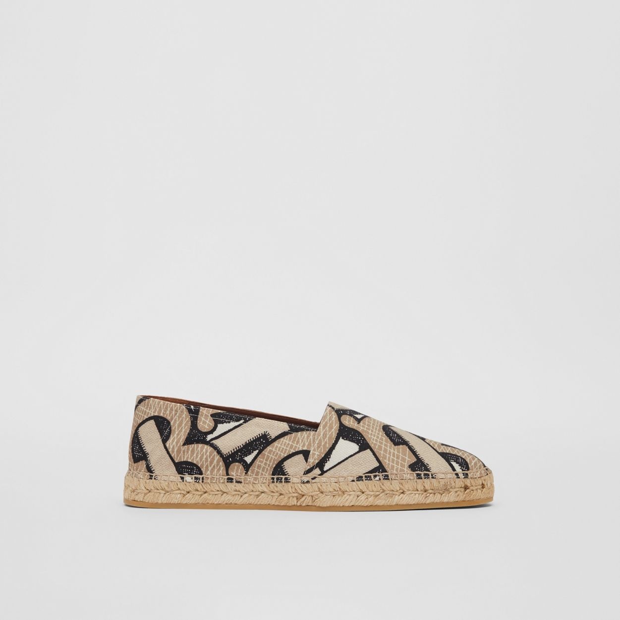 Monogram Print Cotton Canvas Espadrilles - 1