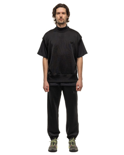 NEEDLES Zipped Sweat Pant - C/PE Bright Jersey Black outlook