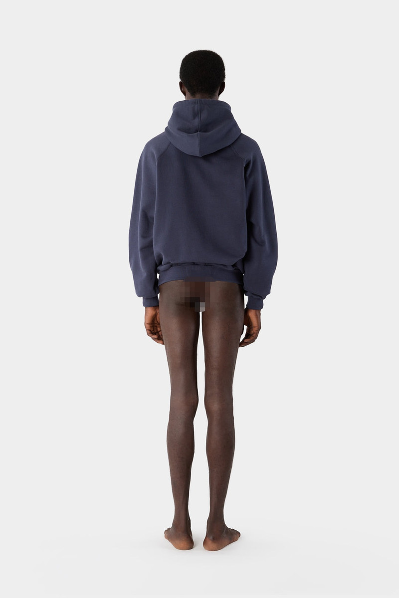 EMBROIDERED HOODIE / dark blue 7