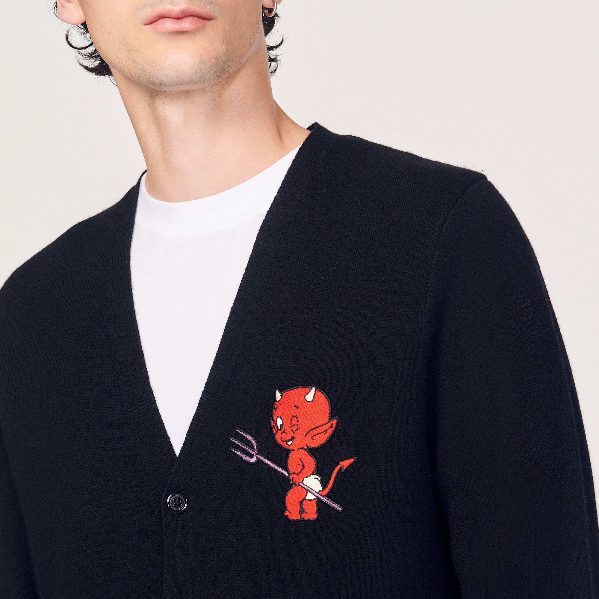 Wool and cashmere Hot Stuff cardigan - 4