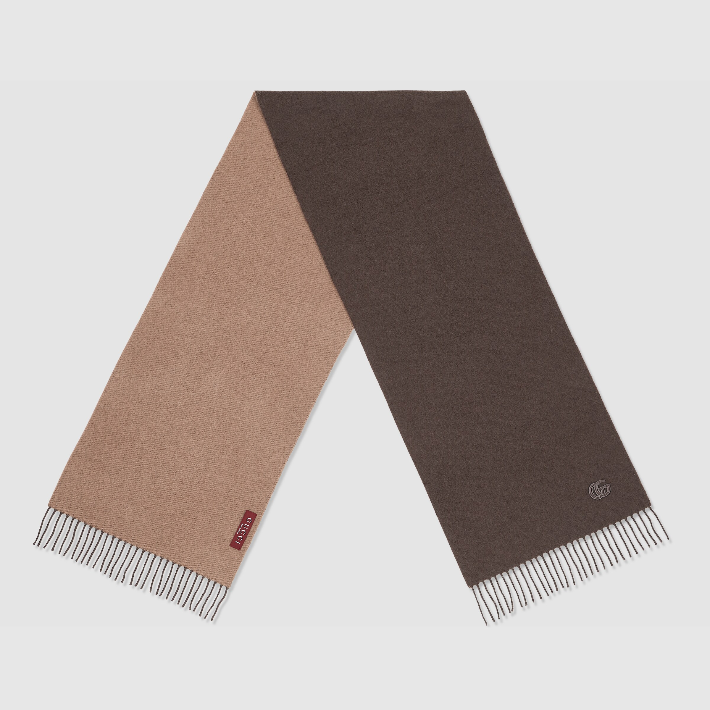 Cashmere scarf with patch - 2