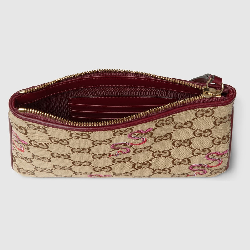 GUCCI Embroidered GG pouch outlook