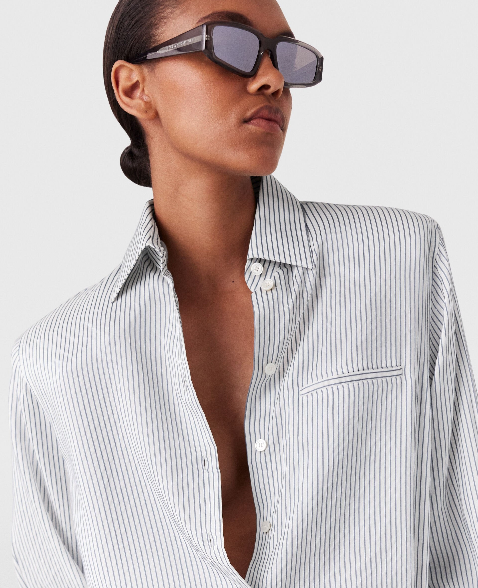 Logo Pinstripe Shirt - 4