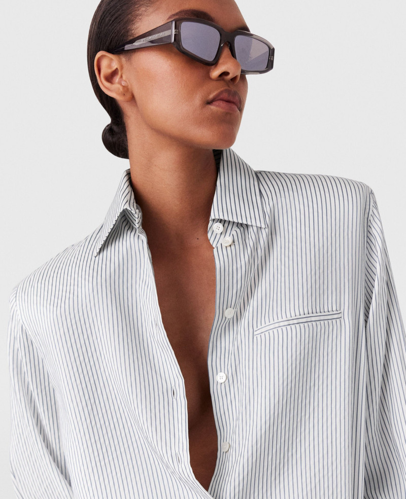 Logo Pinstripe Shirt 4
