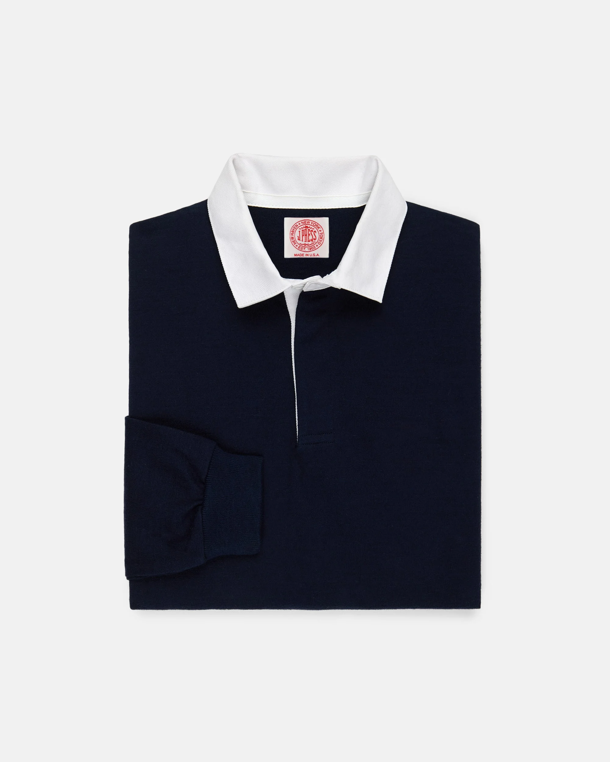 MADE-IN-USA NAVY COTTON RUGBY - 1