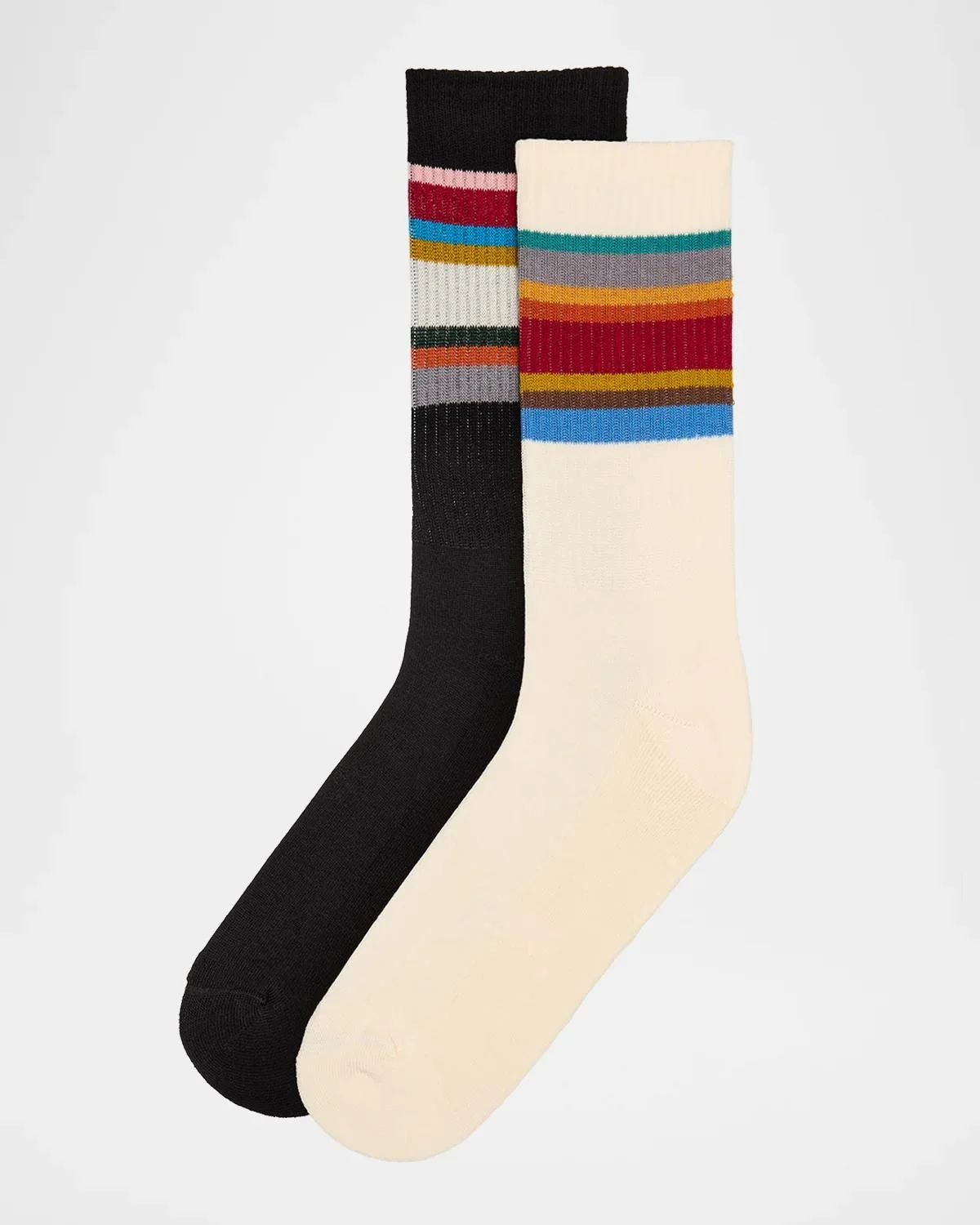 2-Pack Signature Stripe Sporty Crew Socks - 1