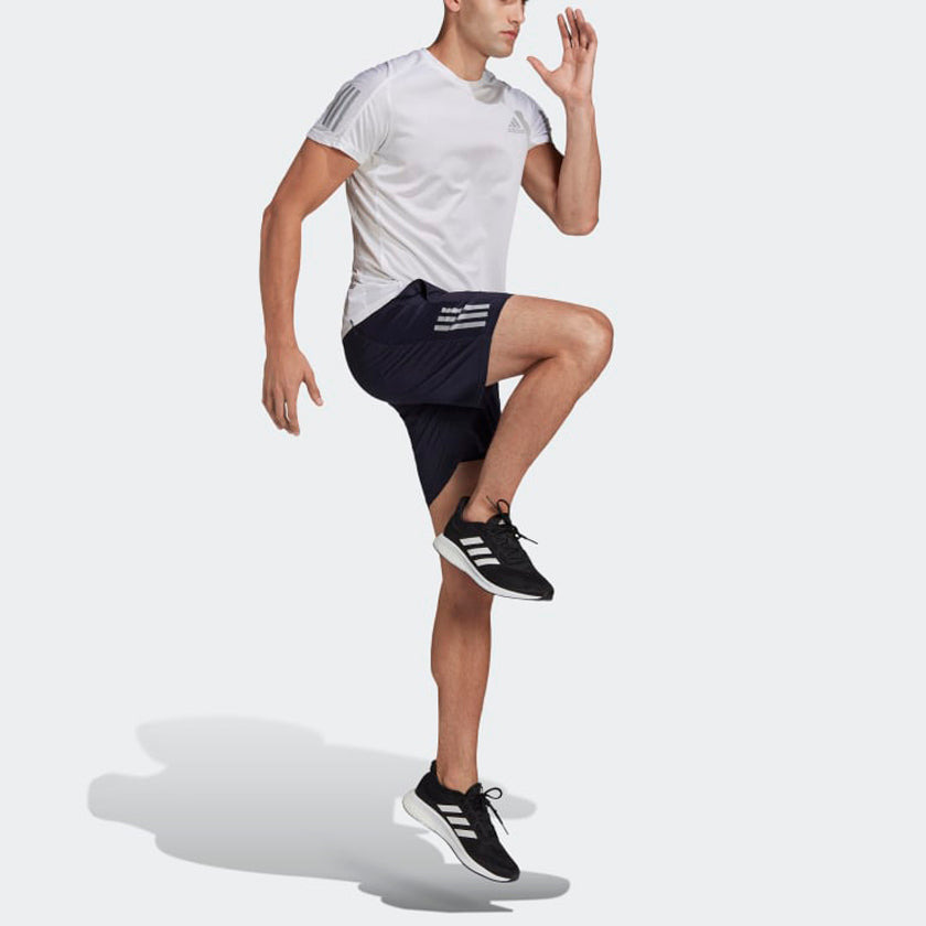 adidas Colorblock Stripe Sports Training Woven Shorts Navy Blue HB7455 - 5