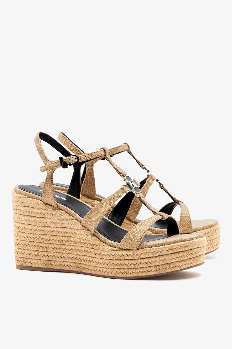 Hana Espadrille Sandal Beige Raffia 3