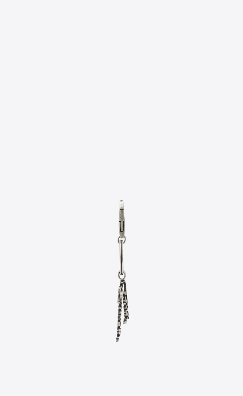 SAINT LAURENT saint laurent keyring in metal outlook