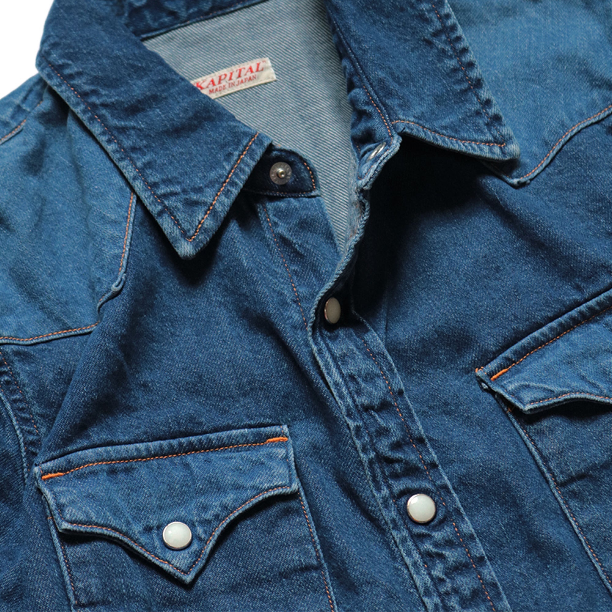 8oz DENIM LACE-UP WESTERN SHIRT LADIES - INDIGO - 5
