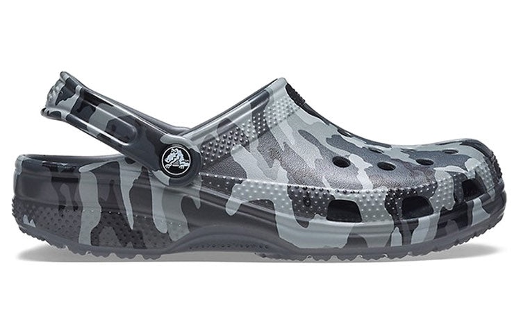 Crocs Beach Sandals Gray Camouflage Unisex 206454-0IE - 3