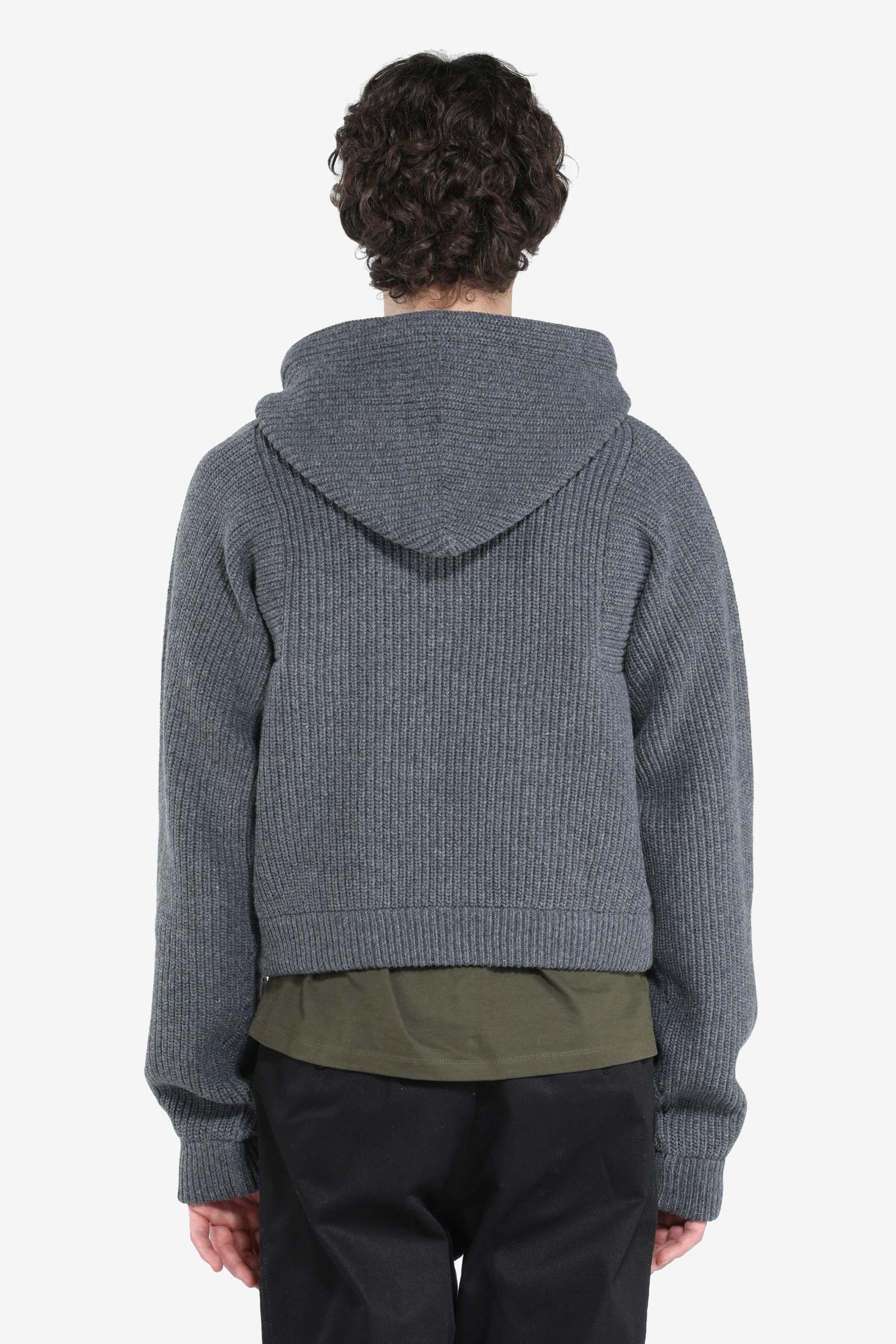 HOODED WOOL SWEATER - 2