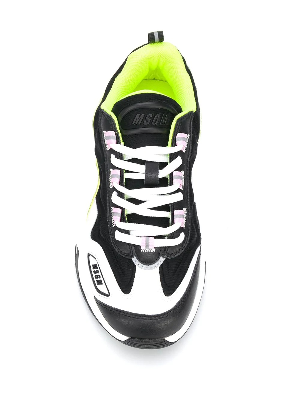 panelled chunky sneakers - 4