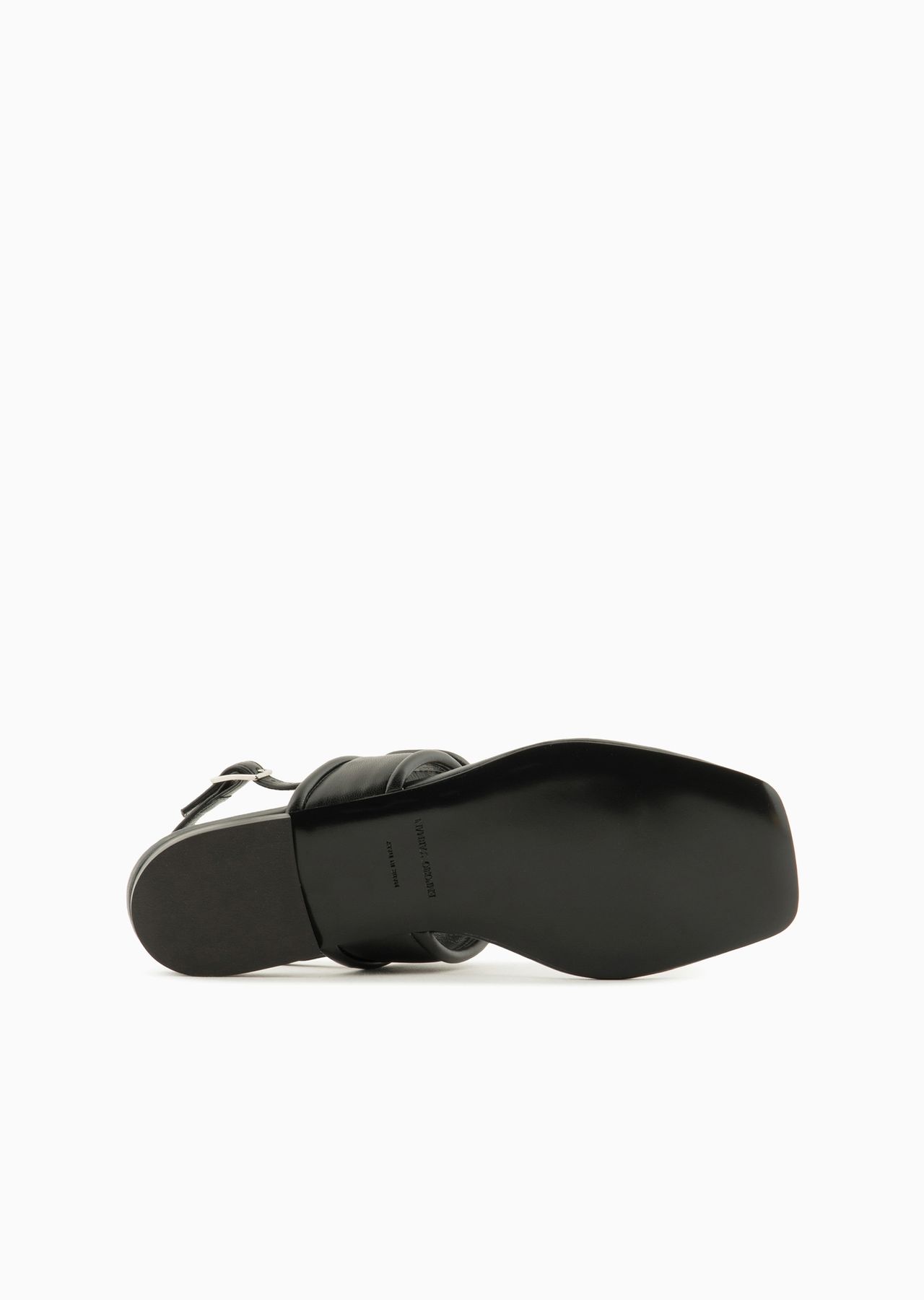 Nappa-leather flip-flop sandals with EA logo - 6