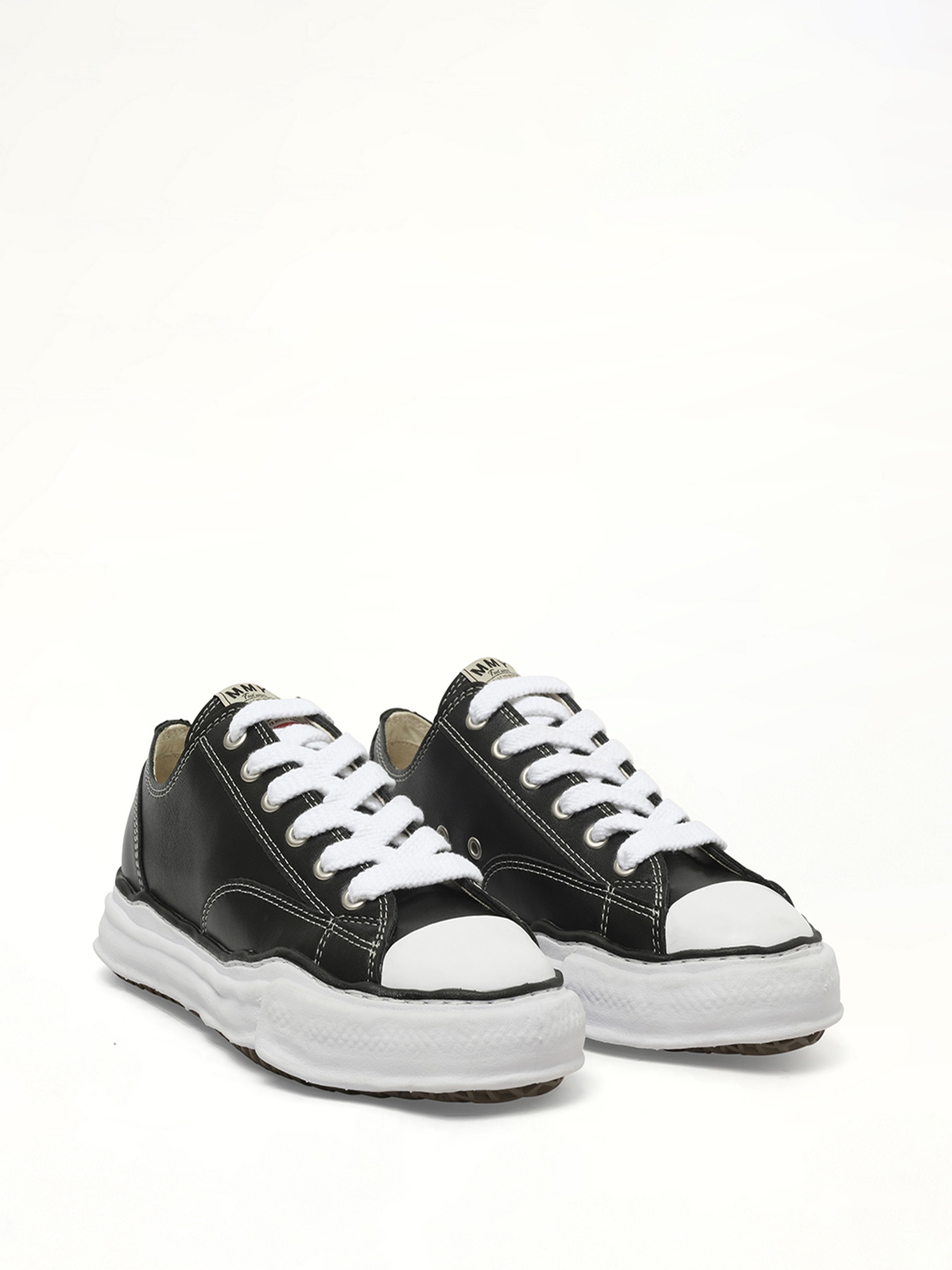 Peterson OG Leather Low Sneaker in Black/White - 2