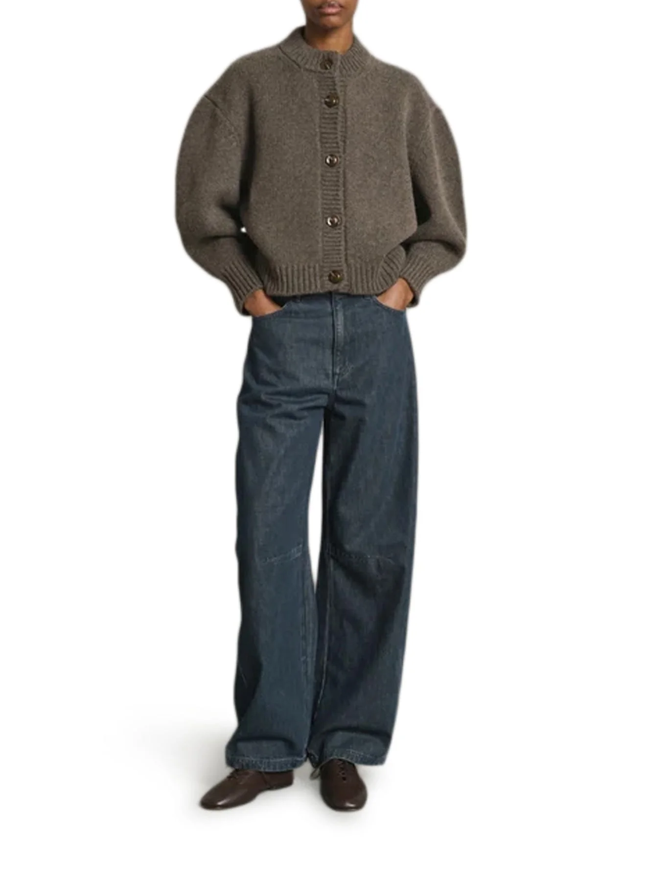 LEONARD COMPACT WOOL CARDIGAN - 1