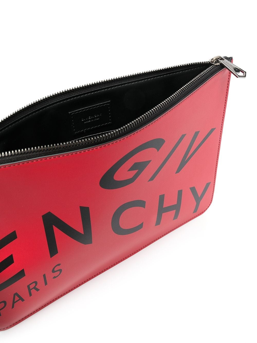 logo-print leather pouch - 5