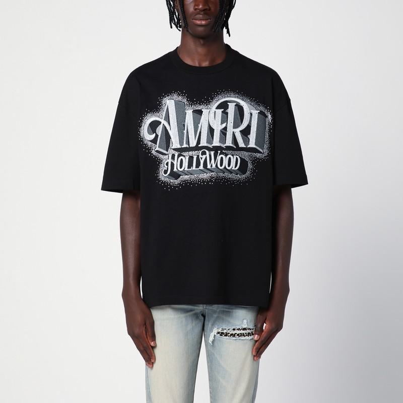 Amiri Oversize Hollywood T-Shirt With Strass - 2