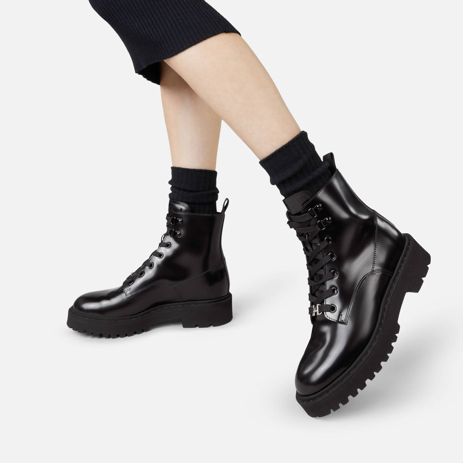 Combat Boots Hogan H543 Black - 6