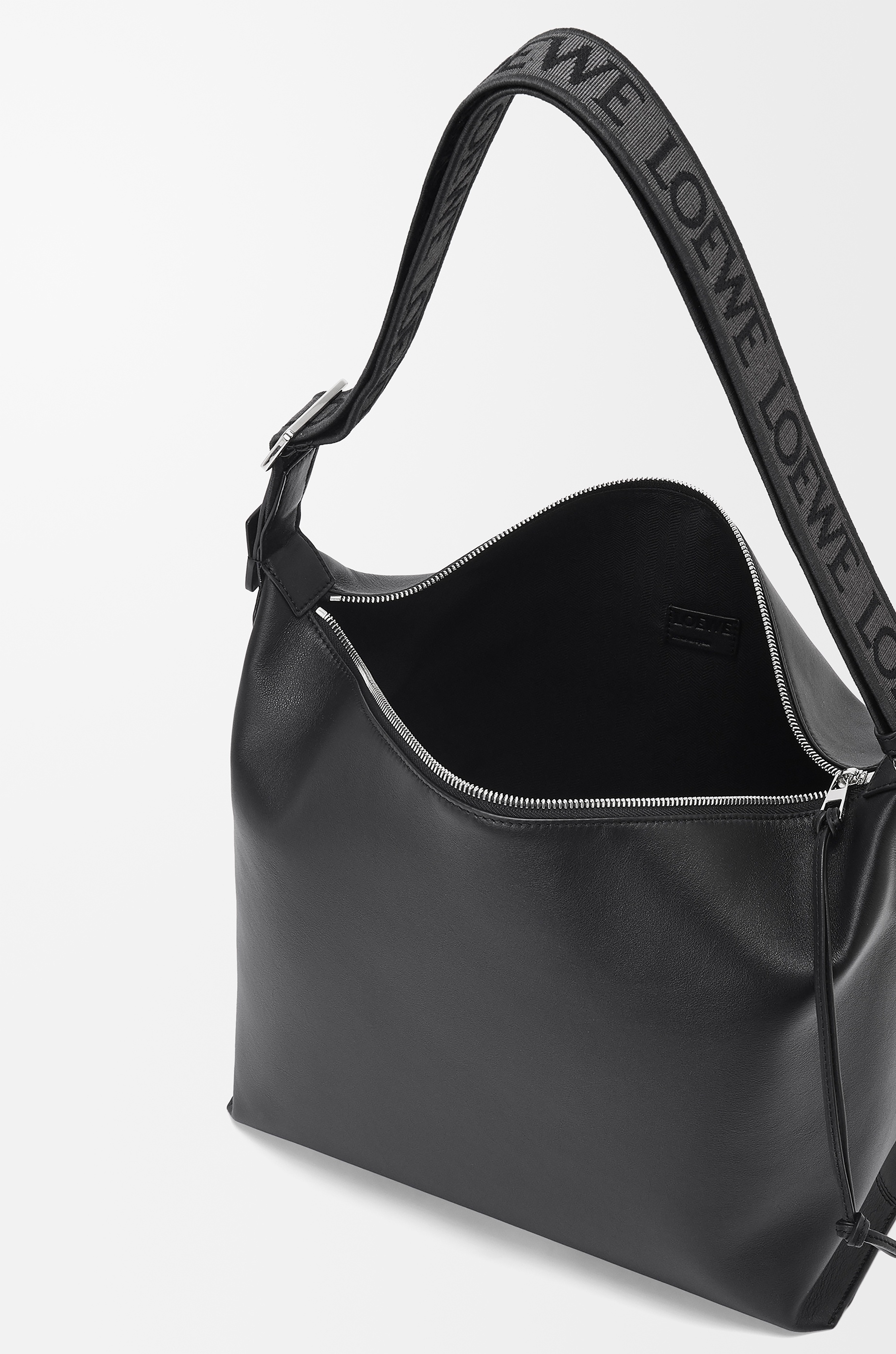Cubi Crossbody bag in supple smooth calfskin and jacquard - 4