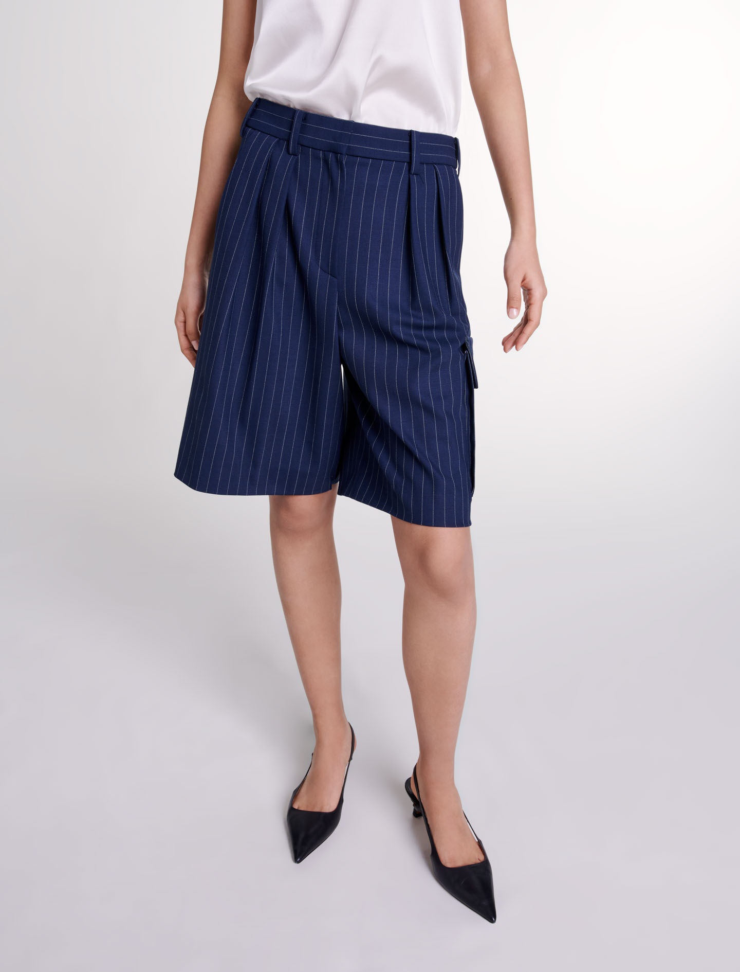 Striped Bermuda shorts - 7