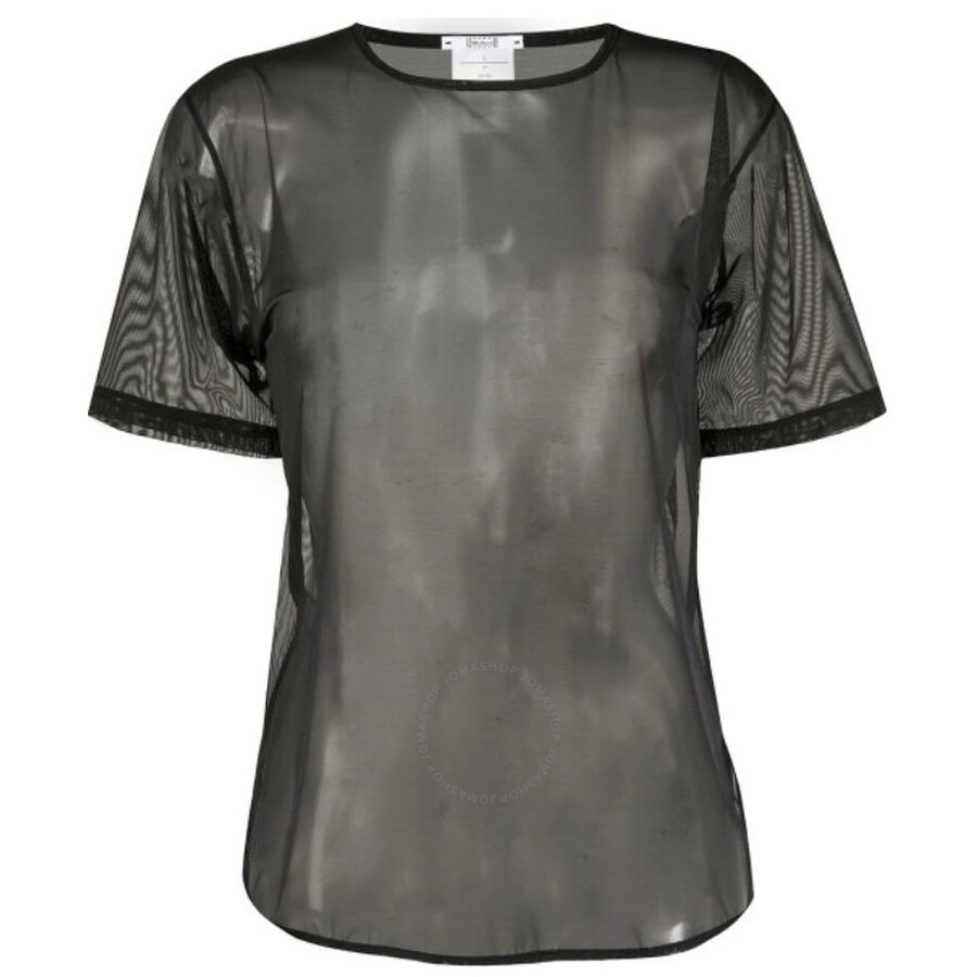 Wolford Ladies Black Loose Fit Tulle Shirt - 5
