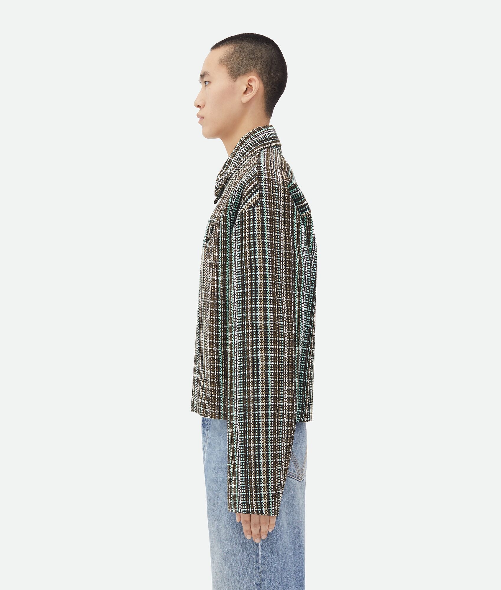 Cotton Check Jacket - 2