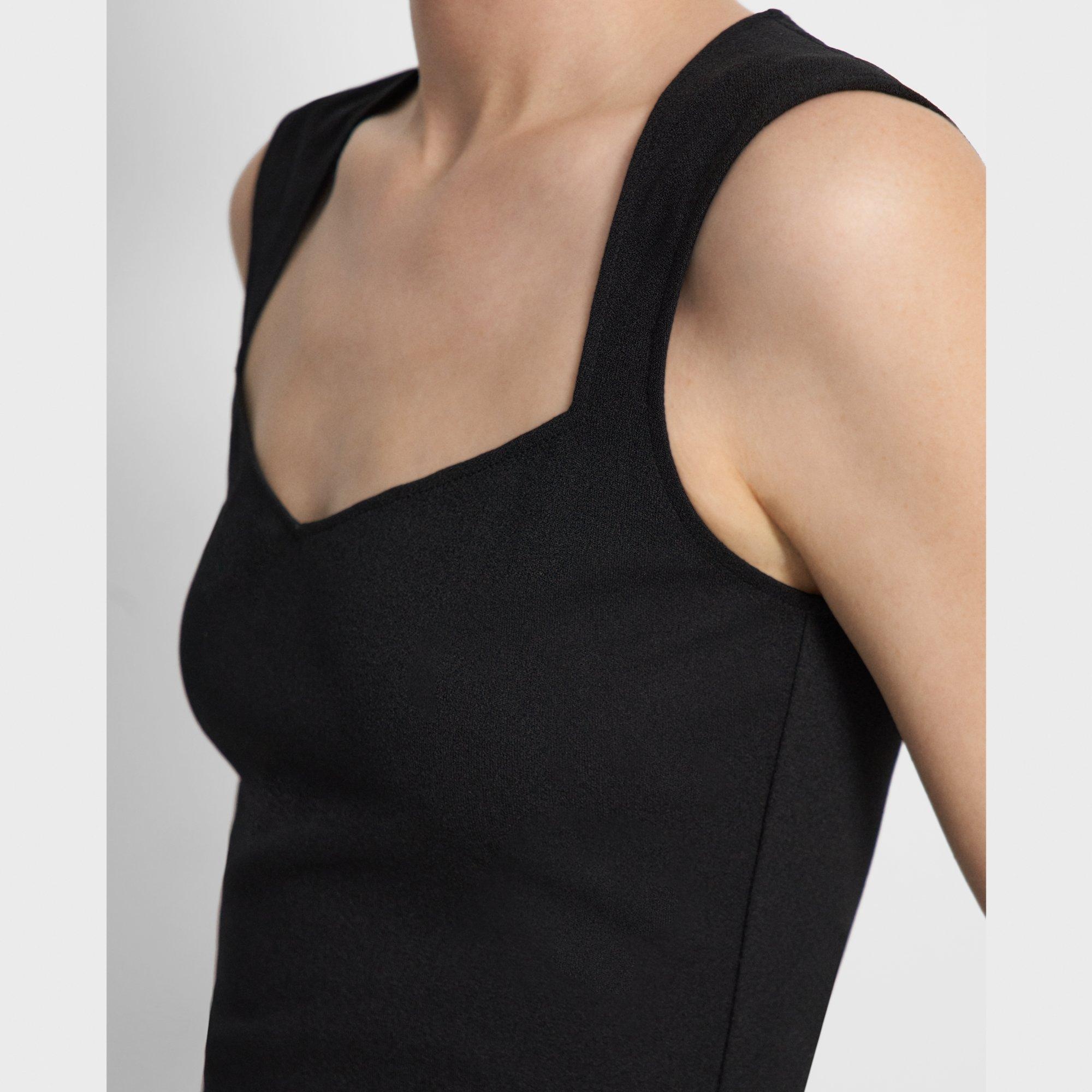 Sleeveless Sheath Dress in Crepe Jersey - 4