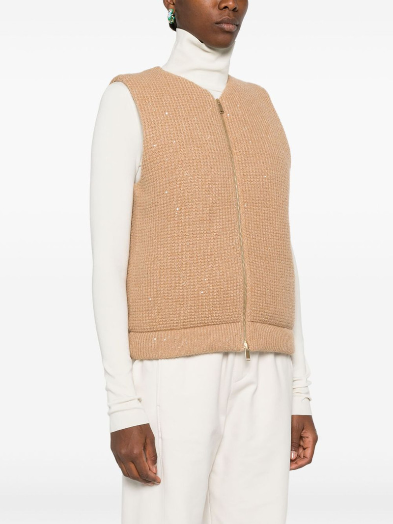 sequin-embellished gilet 3