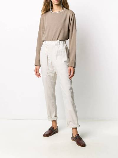 Brunello Cucinelli embellished collar jumper outlook