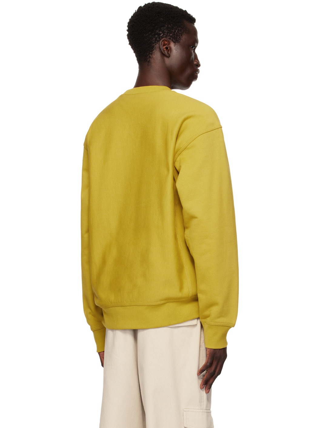 Khaki American Script Sweatshirt - 3