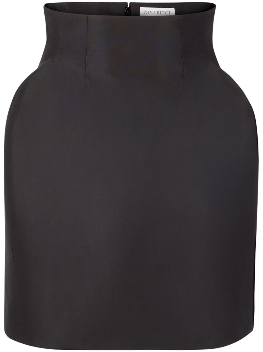 Taffeta High-Waisted Mini Skirt - 1