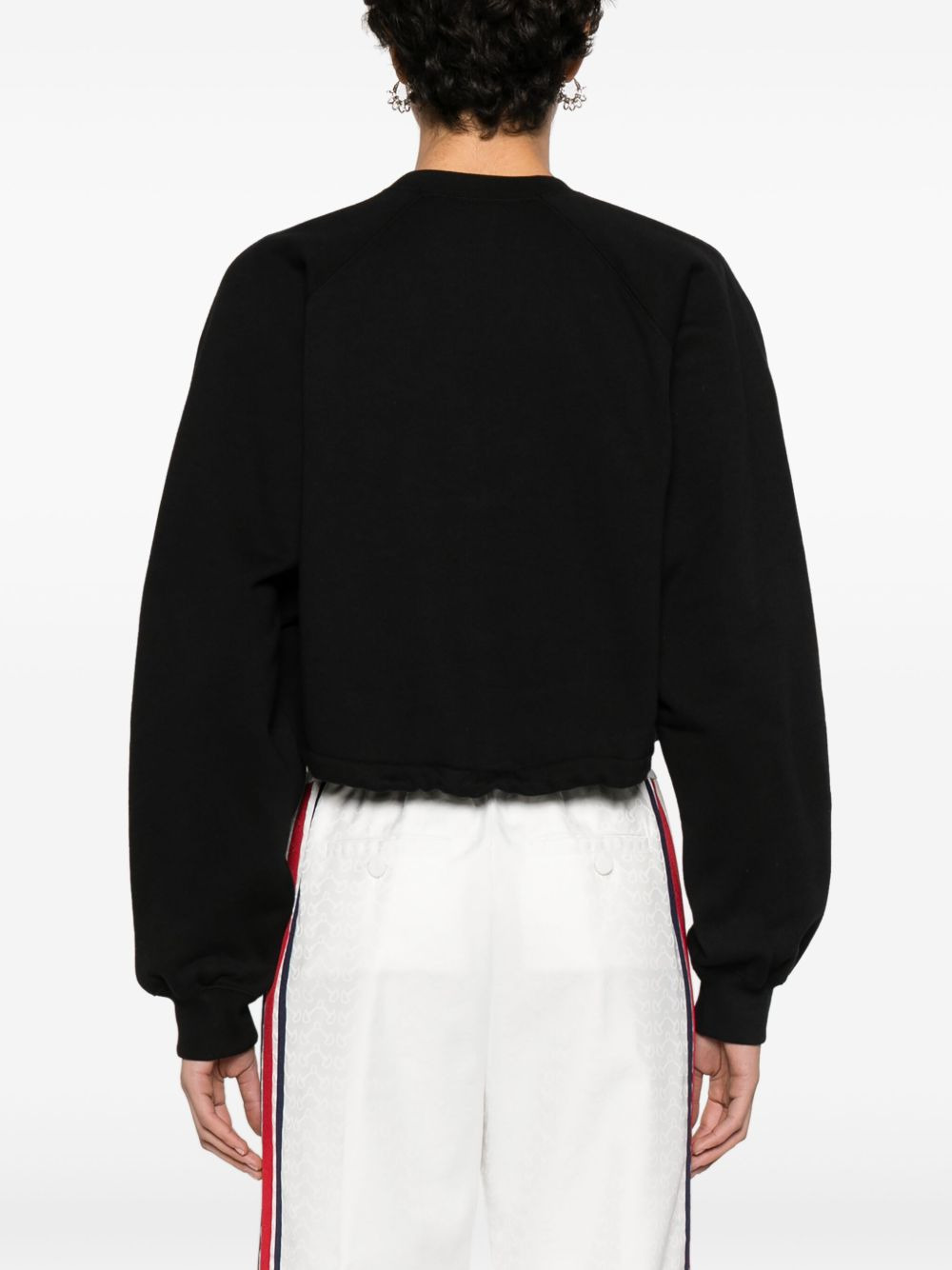logo-appliquÃ© cotton sweatshirt - 4