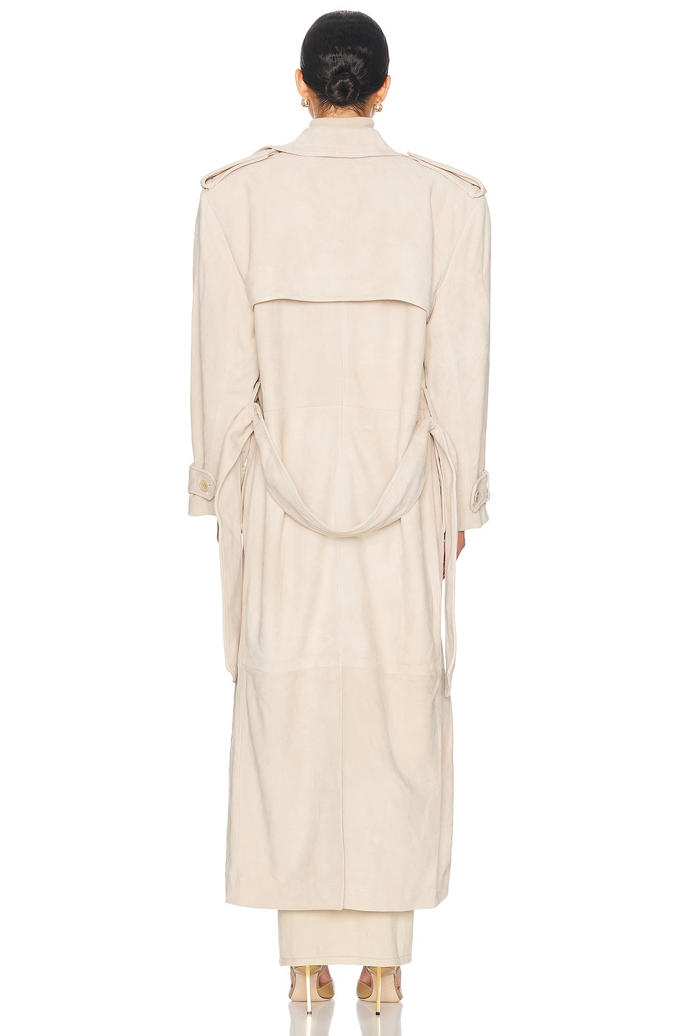 Suede Trench Coat - 6