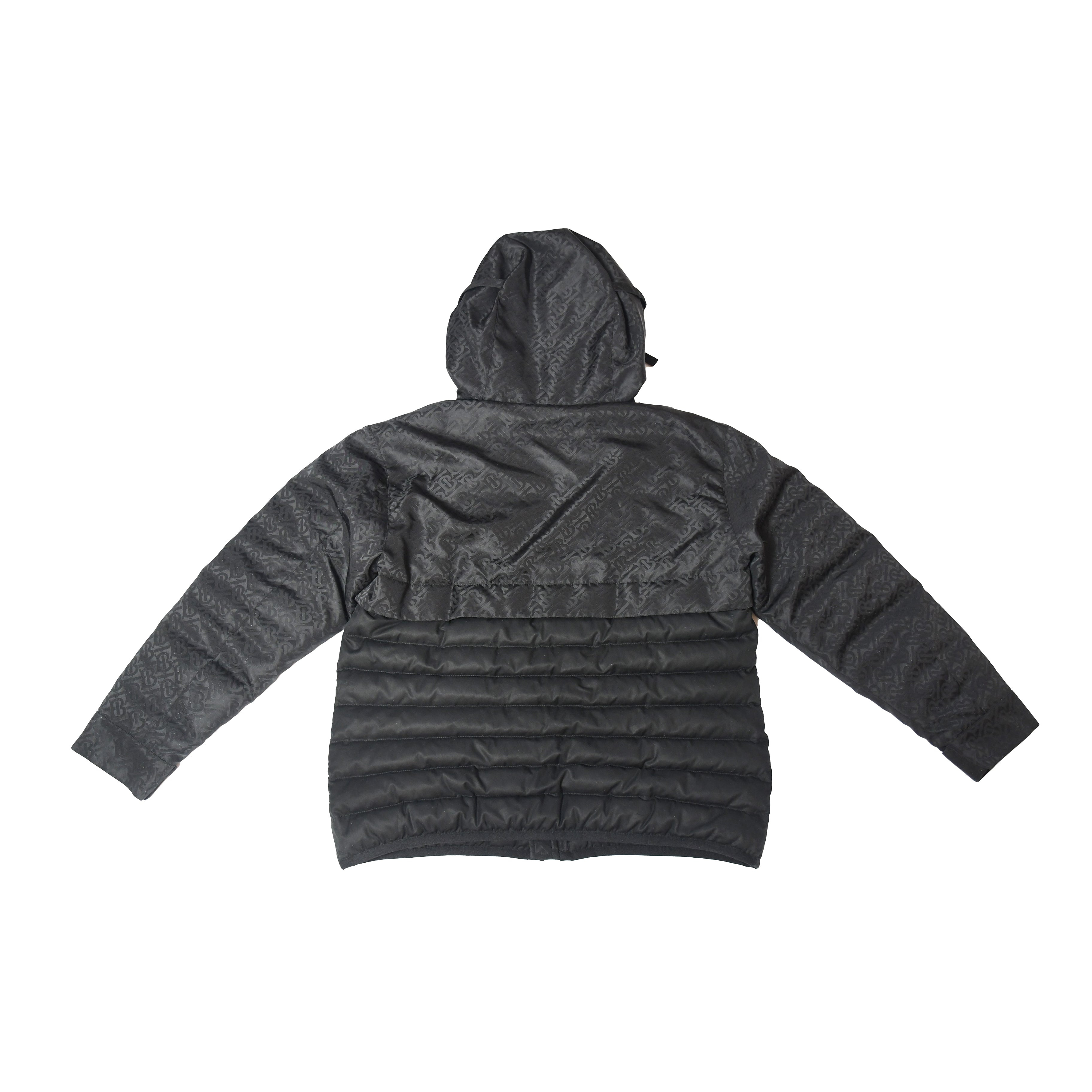 Burberry Linby Monogram Down Jacket Black - 2