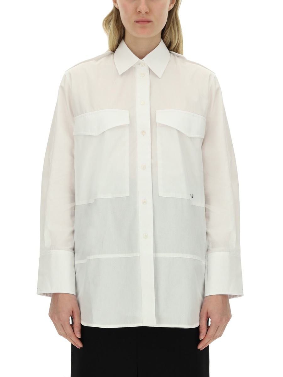 Tシャツ・カットソー Victoria Beckham OVERSIZE POCKET SHIRT Victoria Beckham Victoria Beckham VICTORIA BECKHAM OVERSIZE