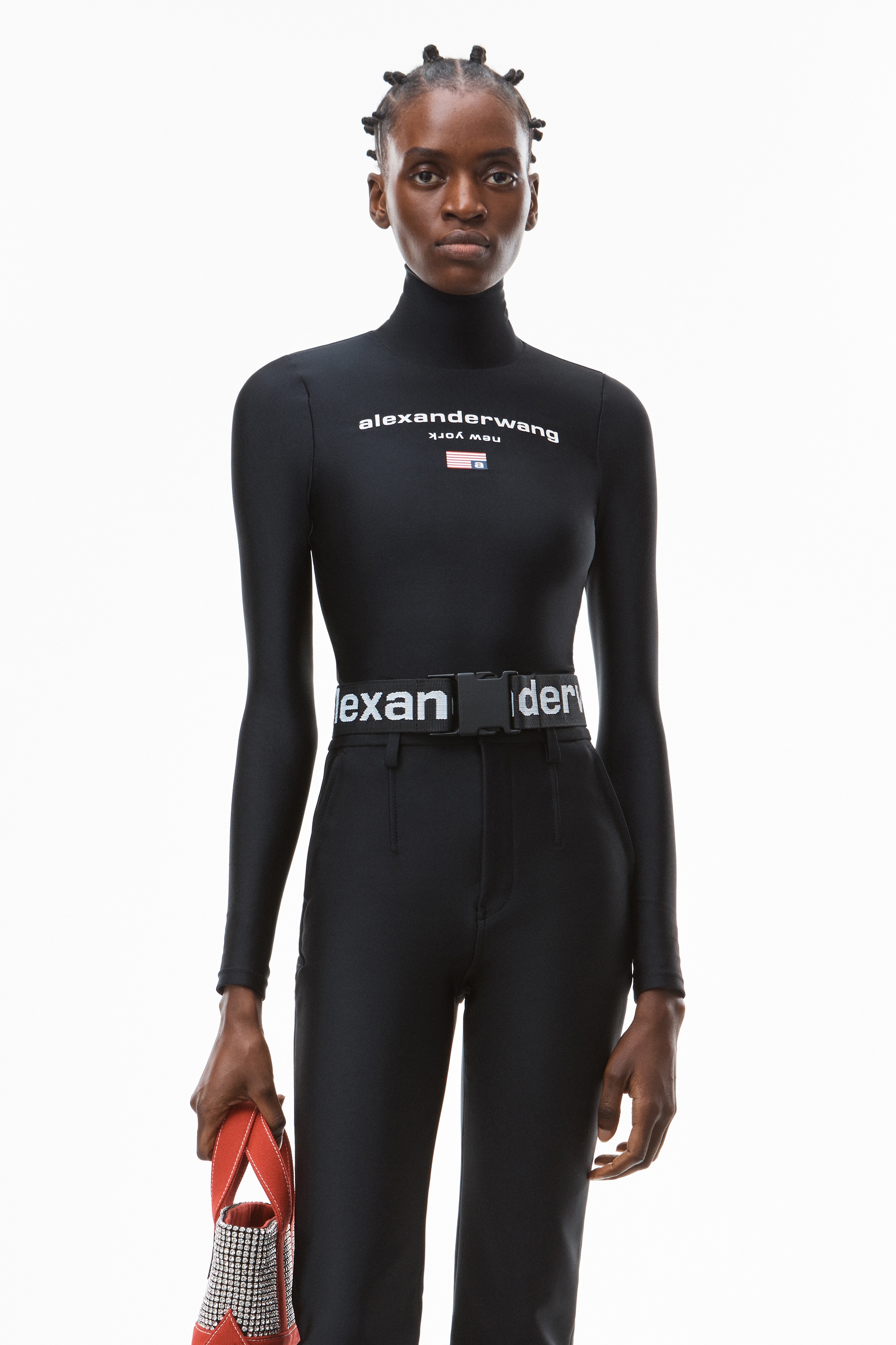 TURTLENECK BODYSUIT IN ACTIVE STRETCH - 2