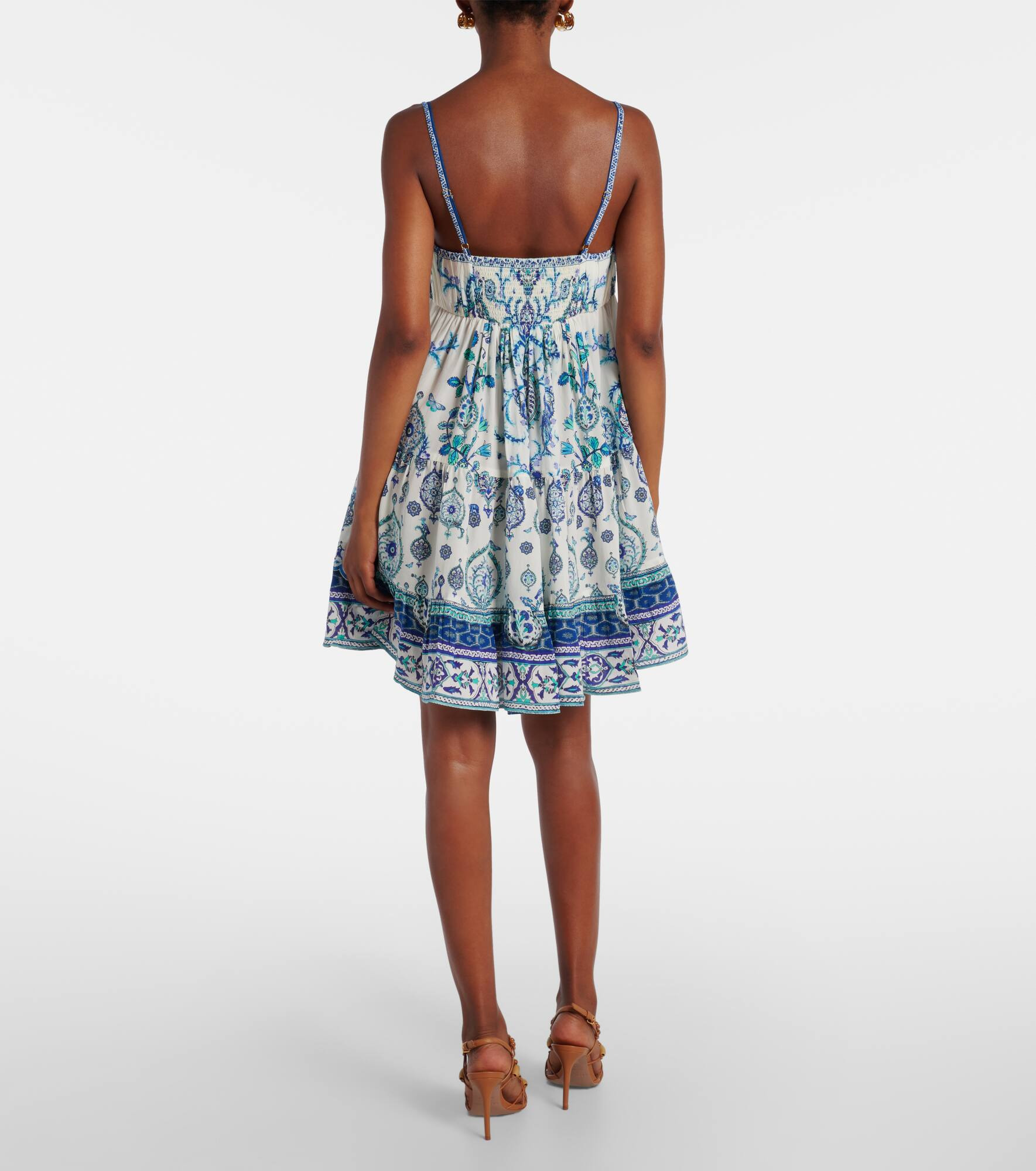 Isnik Lullaby printed silk minidress - 3