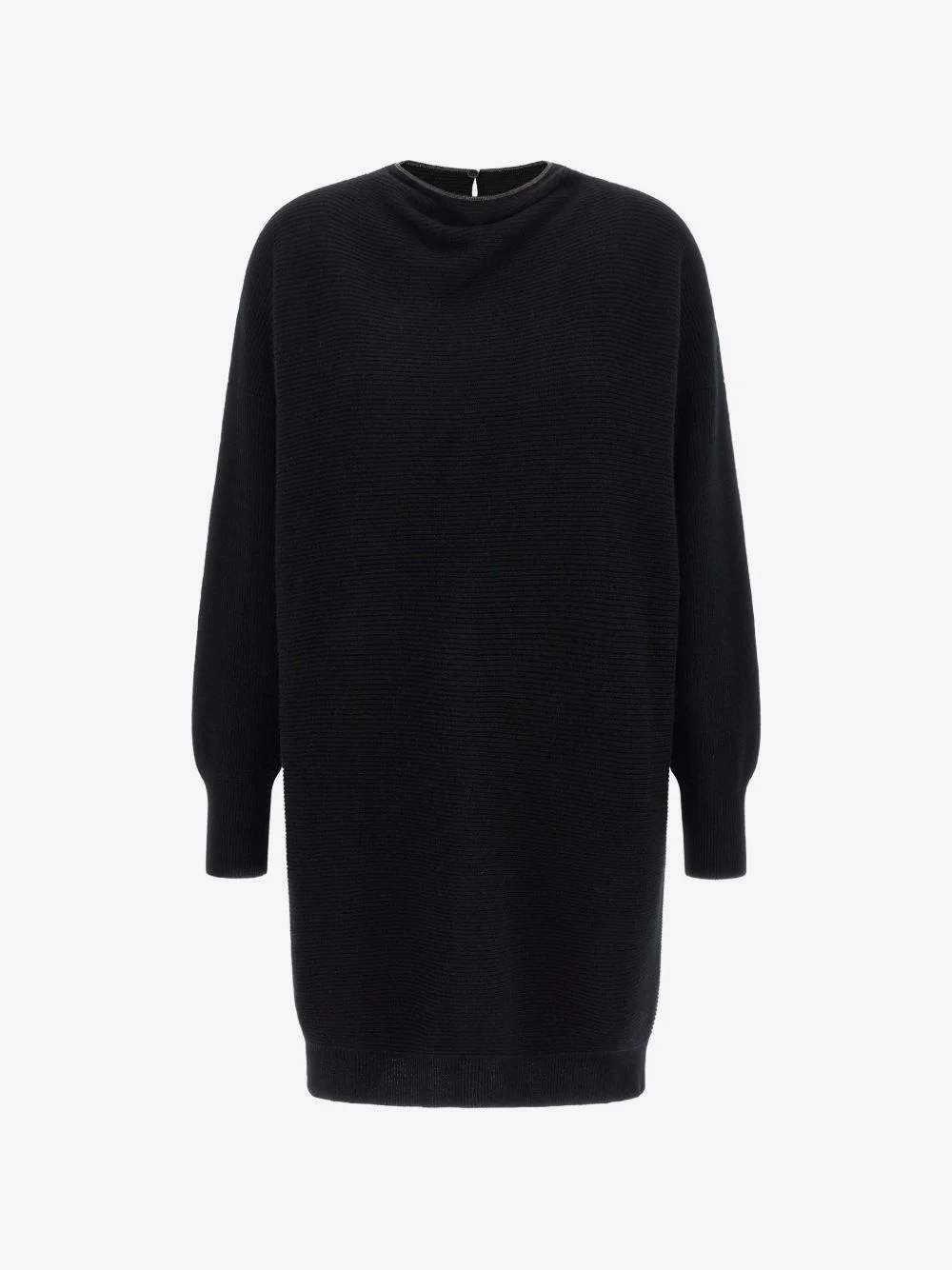 Monile ribbed-knit mini dress - 1