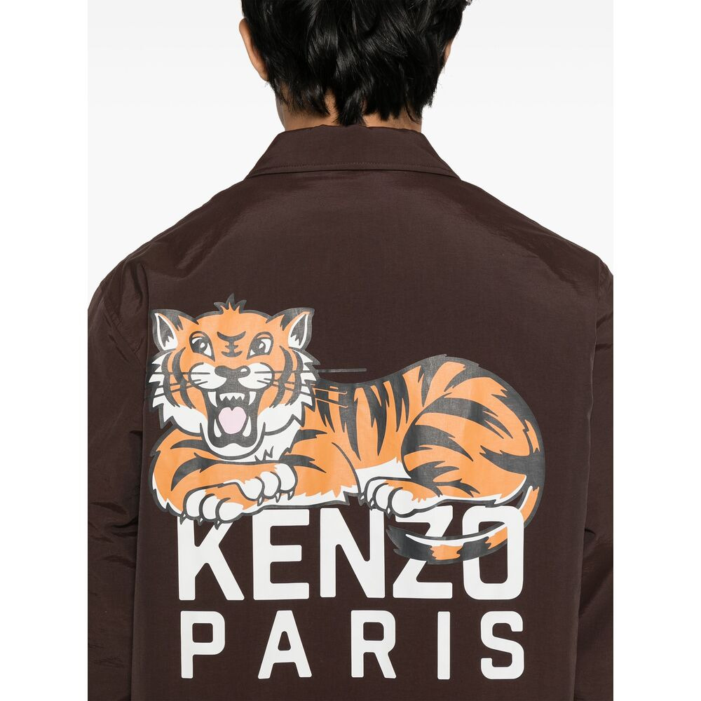 Kenzo Brown Jackets - Lightweight Jackets Men - 2