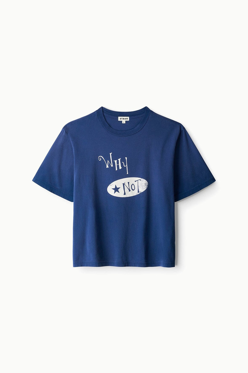 STAUD LIAM RELAXED TEE WHY NOT 4