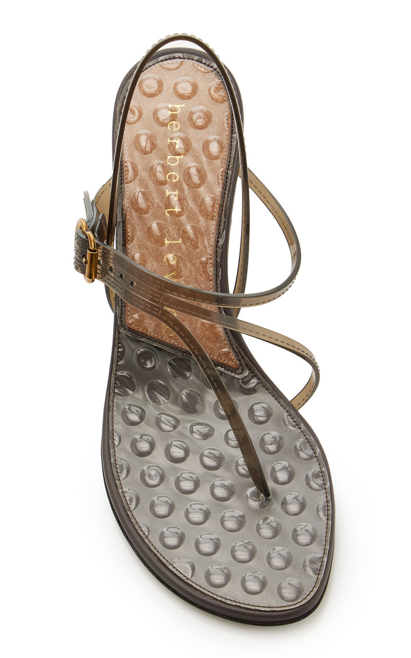 herbert levine Starry-Eyed Jelly Sandals grey outlook