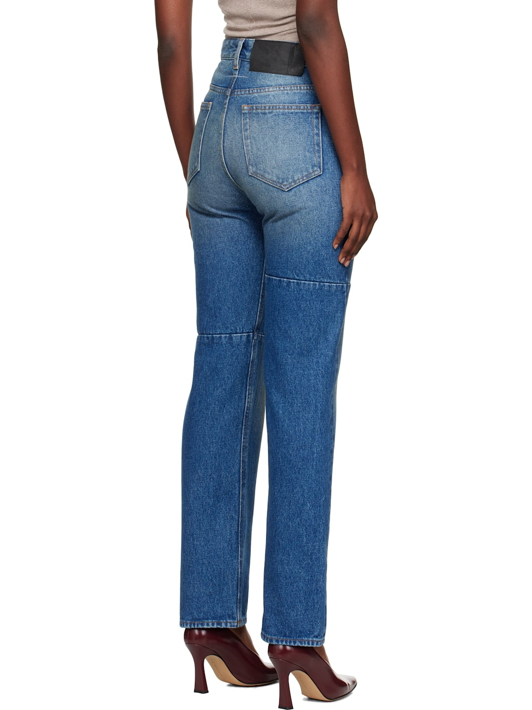 Blue Tapered Jeans - 3