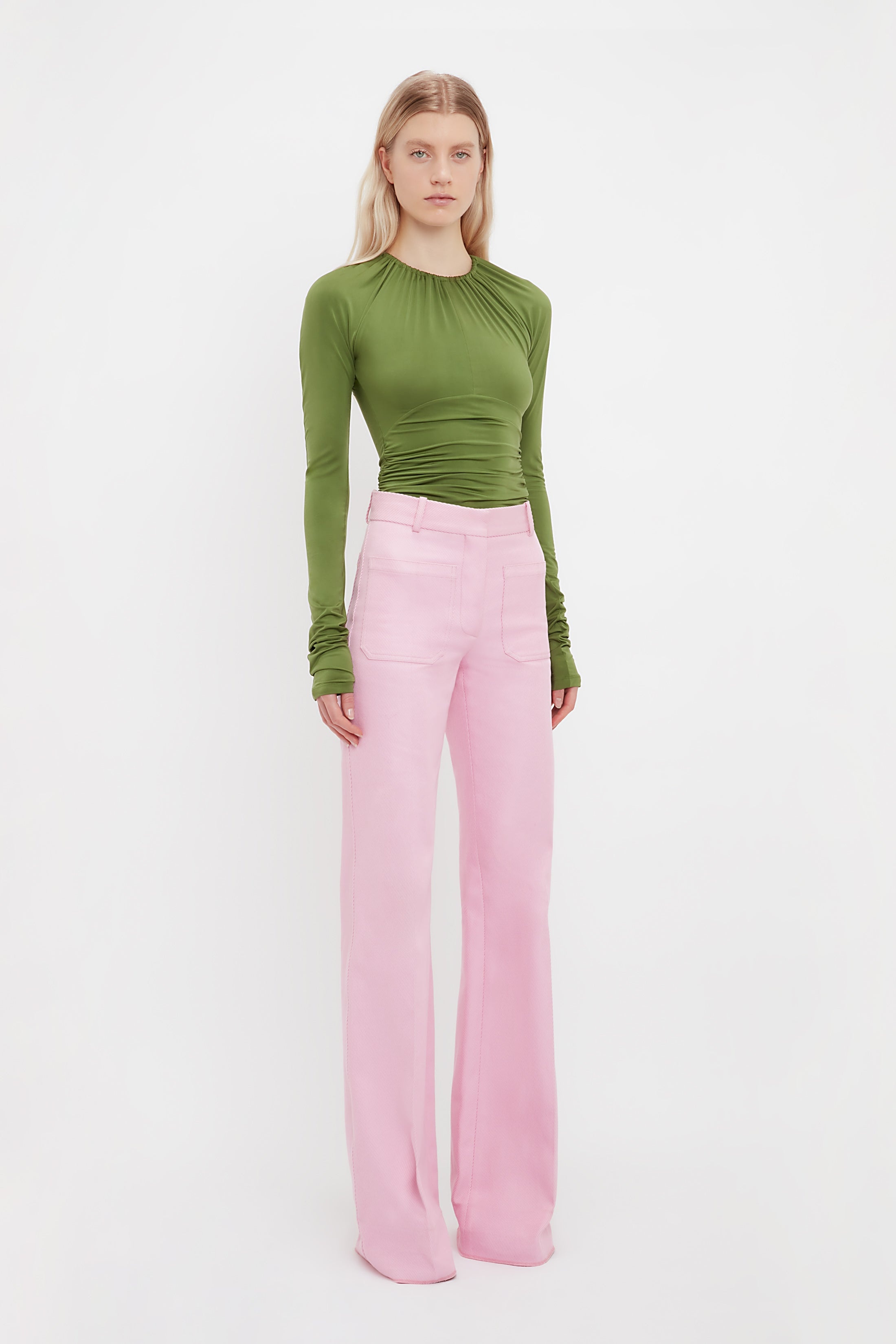 Alina Tailored Trouser In Bubblegum - 3